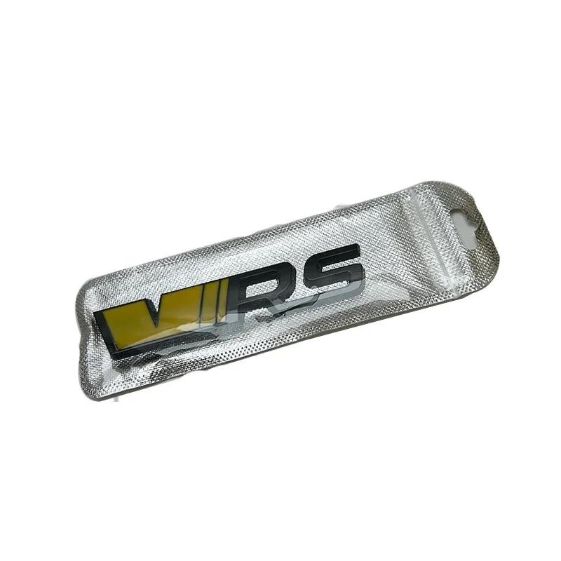 AAABV1 3D Metal VRS Sticker Car Styling for Skoda VRS Octavia Elroq Fabia Rapid Superb Kodiaq Front Grille Emblem Rear Trunk Decals