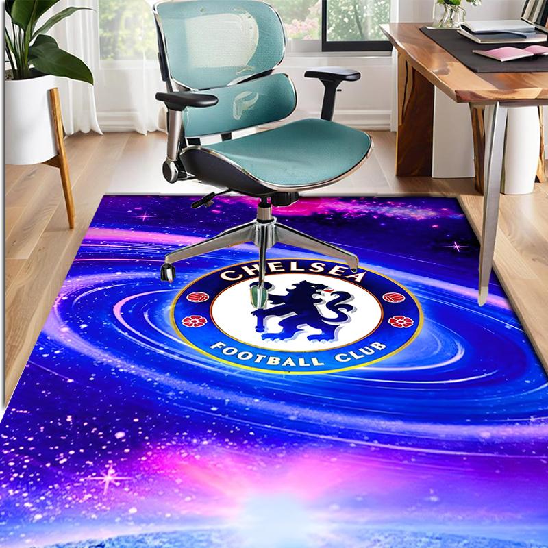 Chelsea F.C Pattern Rug, Indoor/Outdoor Mat, for Picnic, Gameroom, Bedroom, Office, Living Room, Home Decor Carpet, Birthday Gift