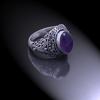 Natural Amethyst Gemstone Handmade 925 Sterling Silver Ring Size 8.75 b1O35