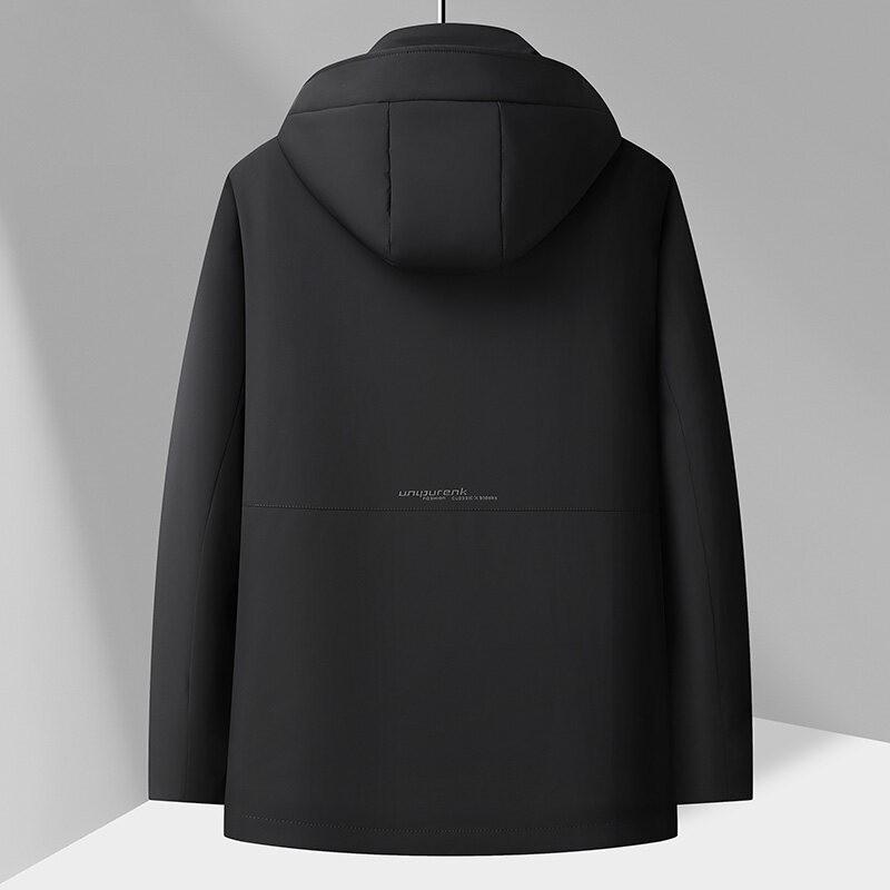 Mens Warm Down Jacket With Detachable Hood 3-in-1 Style Plus Size Winter Coat Adults