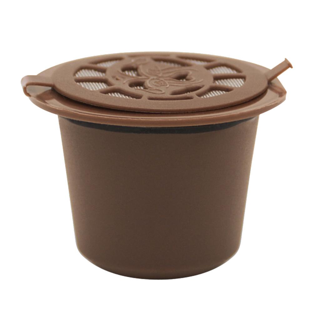 1/3Pcs Reusable Refillable for Nespresso Coffee Capsule With 1PC Plastic Spoon Filter Pod For Original Line Filters