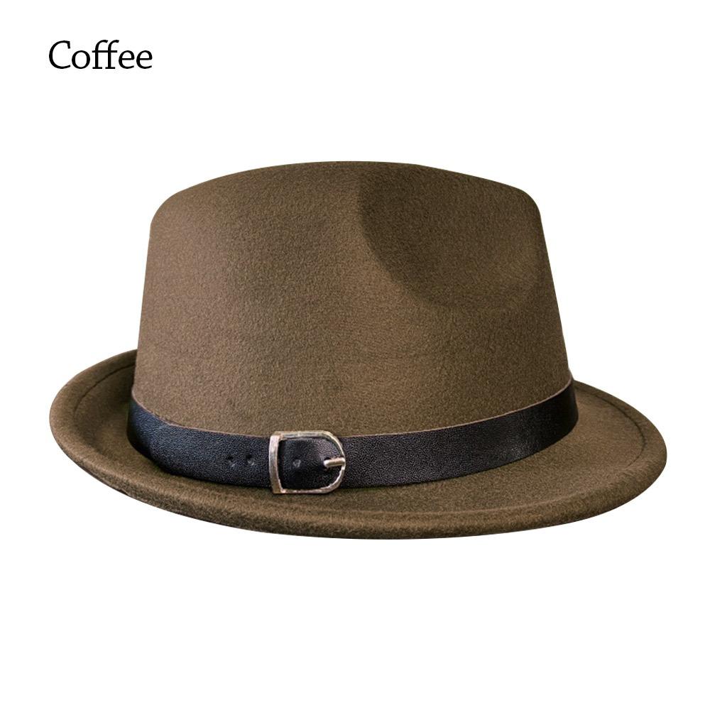 Short Brim Bucket Hats Felt Fabric Trilby Hat New Panama Hats Winter Season