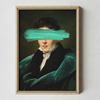 Funny Altered Art Portrait Poster Dark Academia Rococo Print Vintage Pastel Portrait Canvas Painting Bubblegum Baroque Art Print