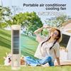 Tower Fan USB Charging Portable Air Conditioner 1200mAh Quiet Cooling Fan Electric Vertical Fan for Home Bedroom