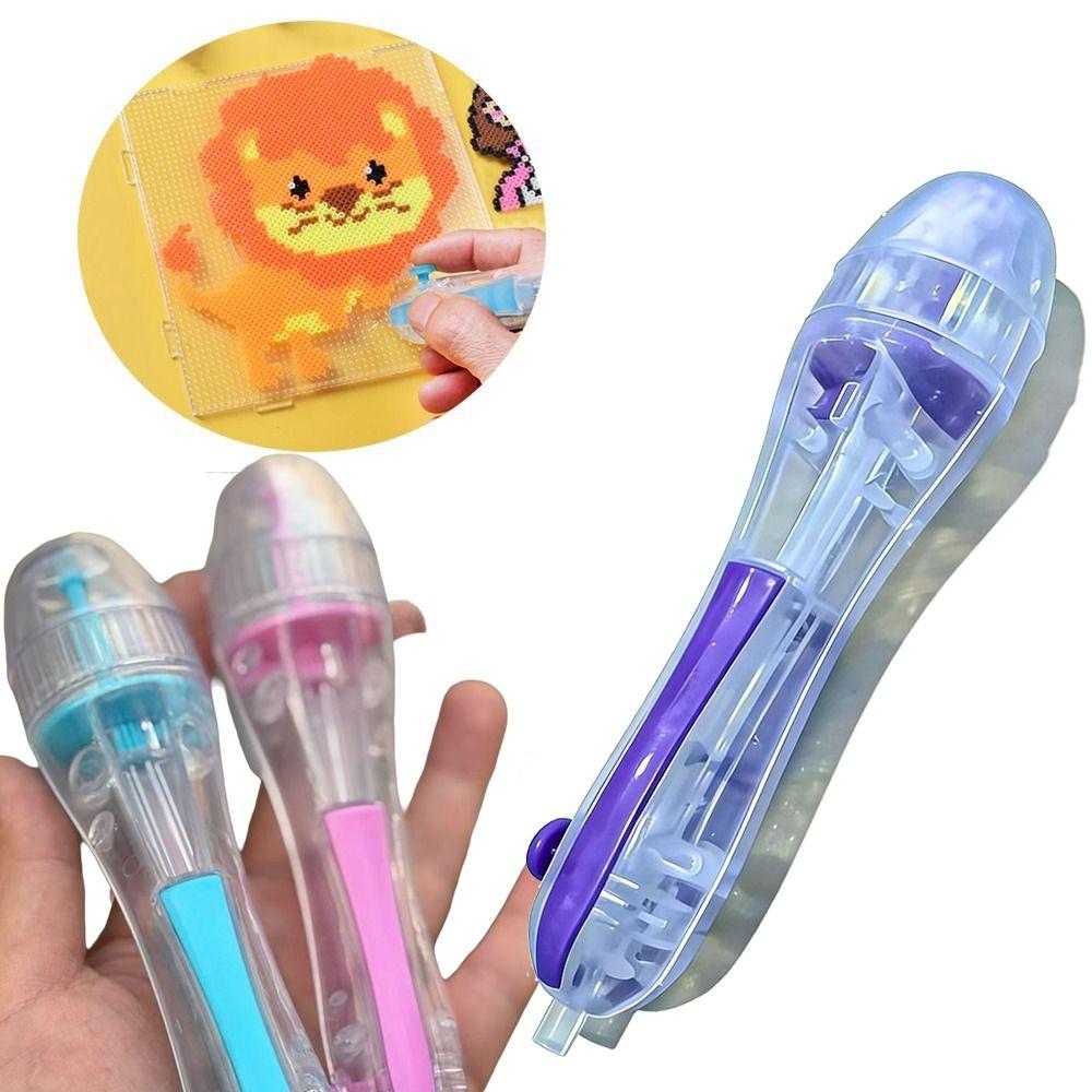 2.6mm Tip Bead Placement Pen Automatic Crafts Maker Perler Beads Pen DIY Beads Craft Projects Press Bead Placement Tool