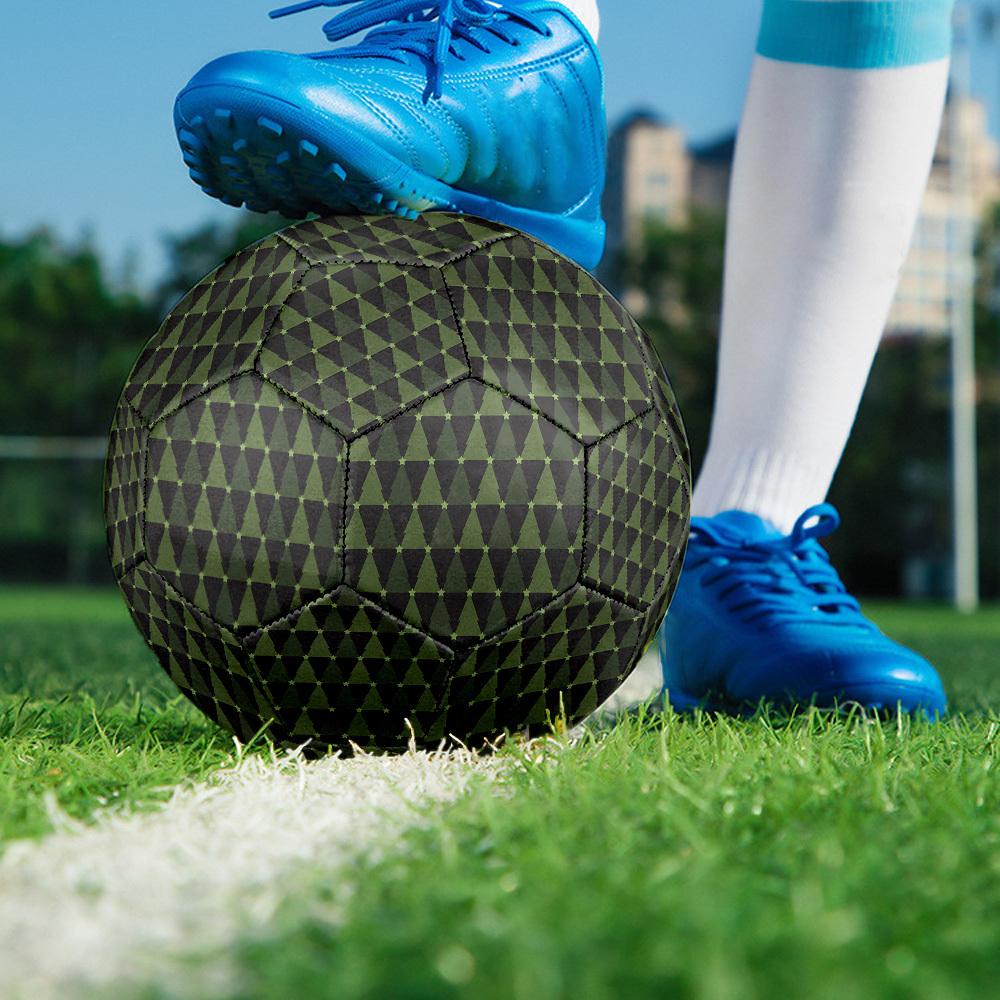 1pc Christmas Tree Size 5 Soccer Ball Professional Match Training Football Indoor &Outdoor Sports Ball Lightweight Durable m6549