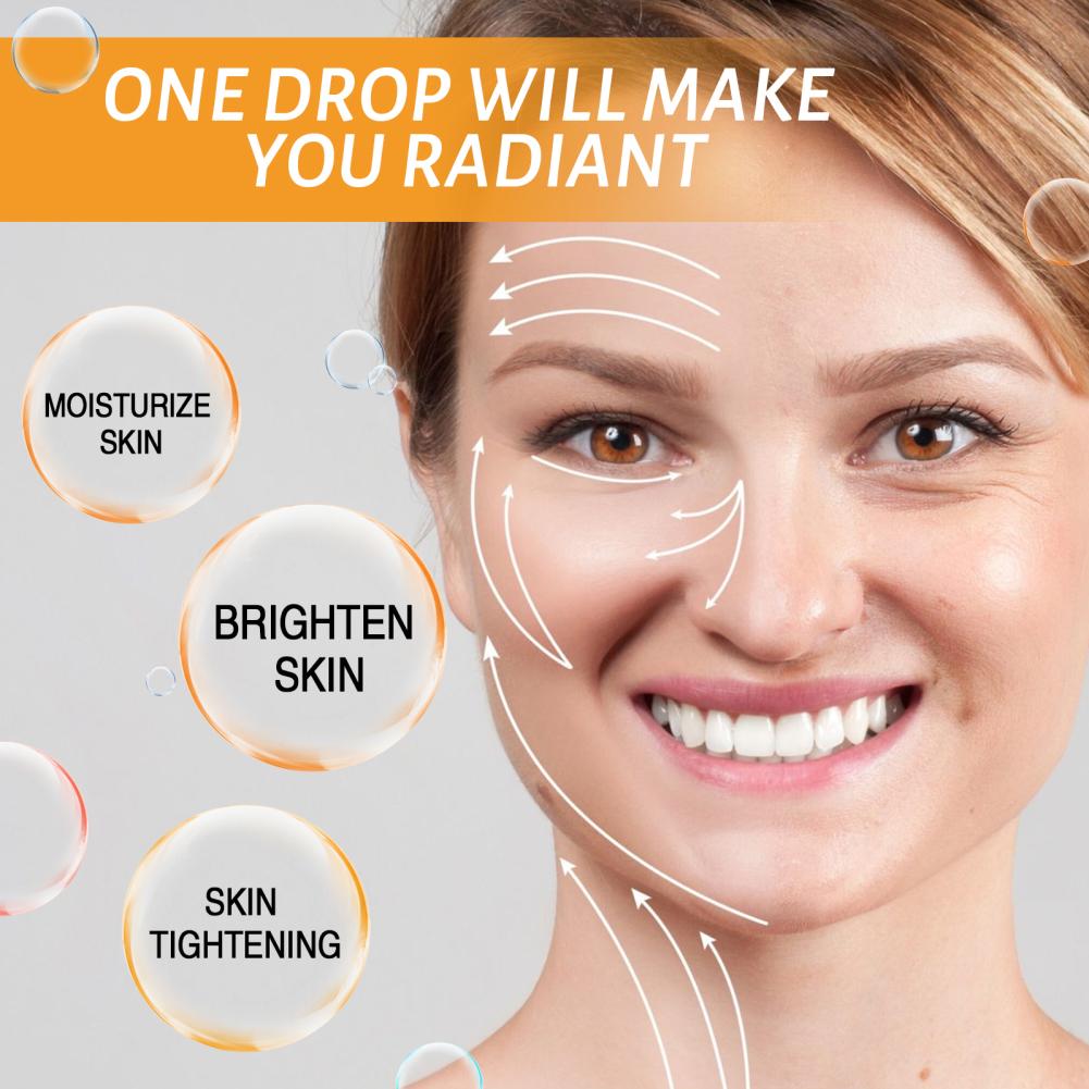 Витамин С Эссенция Устранение морщин Укрепление Разглаживание мелких морщин Антивозрастной Увлажнение Осветление Отбеливание Уход за кожей Сыворотка для лица Масло