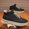 Мужская обувь осень и зима новая мужская модная обувь спортивная и повседневная ботинки-берцы с высоким голенищем черные британские ботинки Мартин мужские
