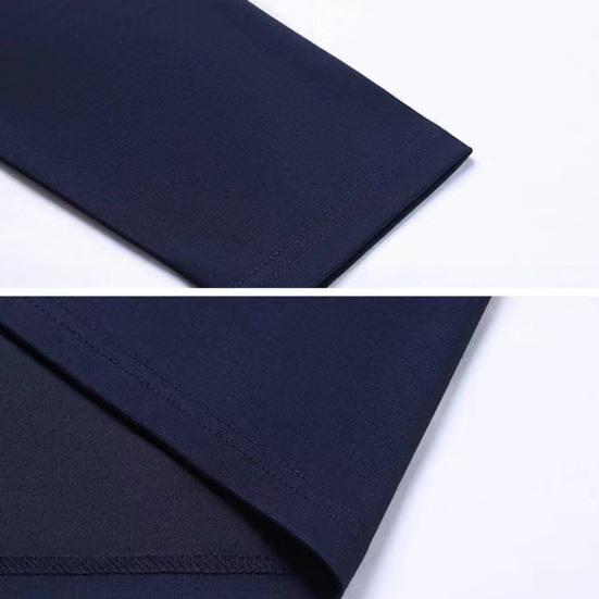 Мужская однотонная деловая рубашка с лацканами на молнии и вырезом, пуловер с длинными рукавами, топы, весенне-осенняя облегающая рабочая футболка