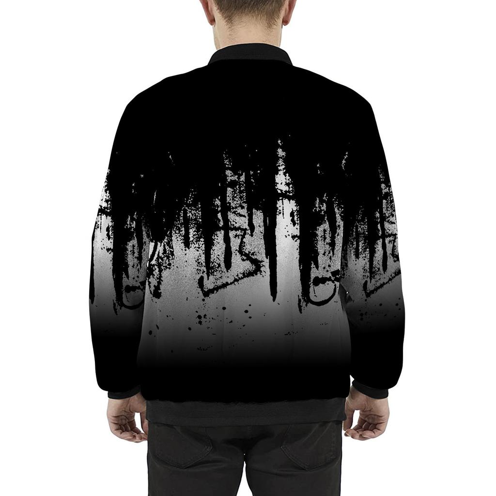 Осенне-зимние мужские тонкие куртки с принтом Мужские повседневные универсальные куртки с принтом