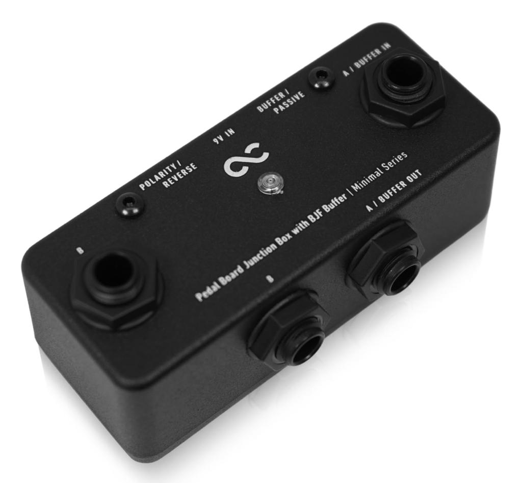 One Control Minimal Series Pedal Board Junction Box with BJF Box Buffer Equipped Buffer/junction