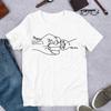 Hand Drawn Daddy Child Fist Bump Fathers Day Shirt Custom Dad Shirt Personalized Tshirt Grandpa Graphic T Shirts Y2k Top