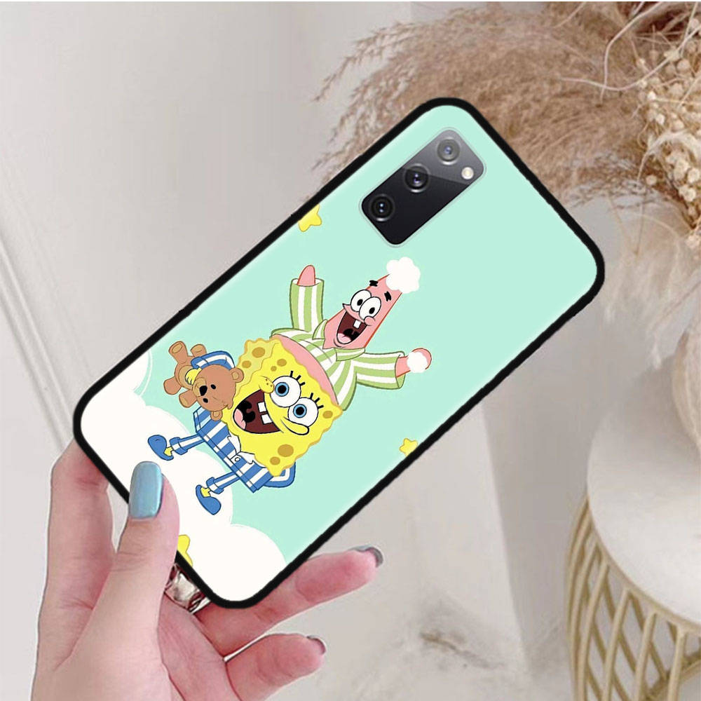 Черный чехол для OPPO Reno 8 6 5 4 Pro Plus Find X3 A17 A3 A31 A38 A40 A53 A54 A55 A74 A76 A78 A77 A80 A94 A95 A96 Lite S-40 Губка Боб