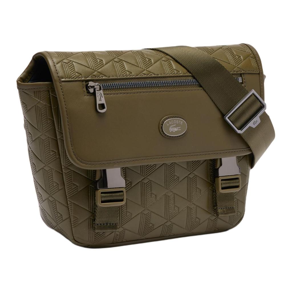 Lacoste Модная универсальная полиуретановая сумка через плечо Маленькие мужские сумки Зеленый NH4655MRN62