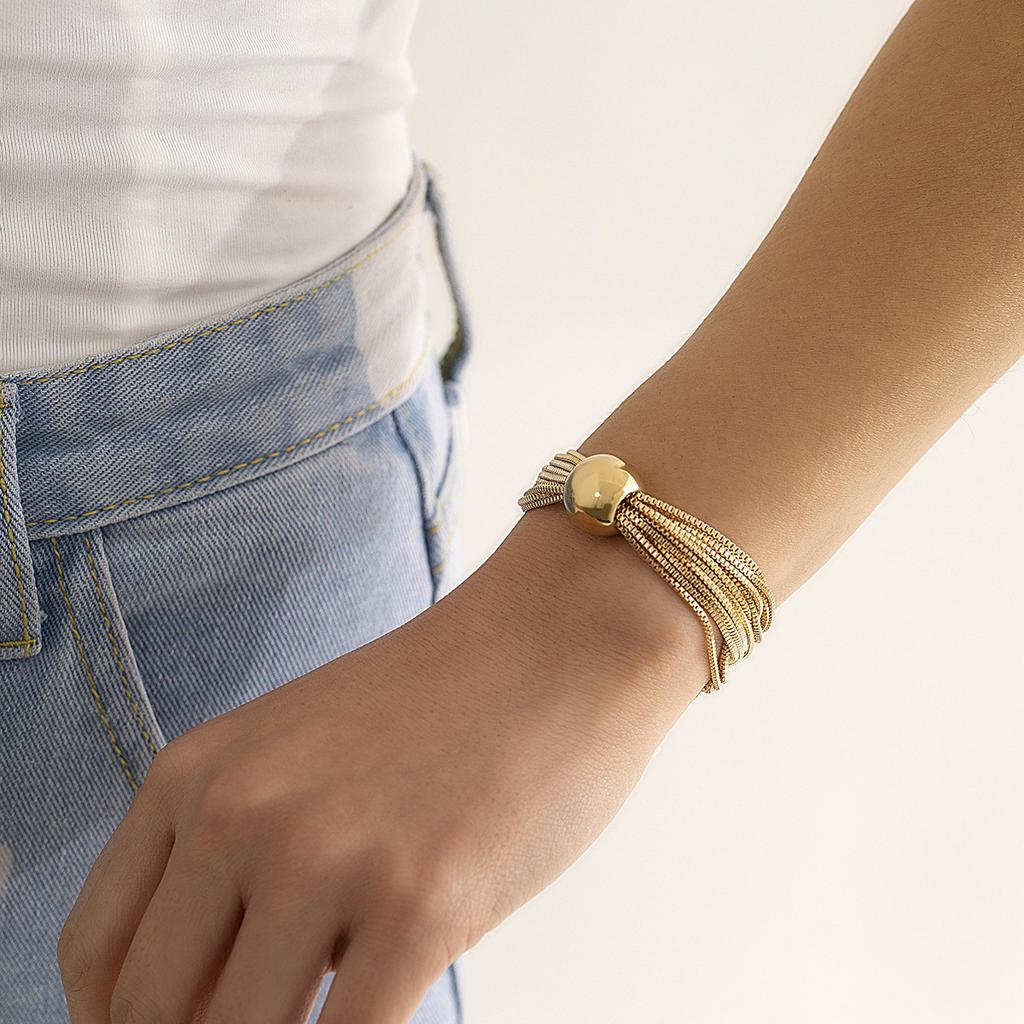 1 комплект, готическое ожерелье с толстой цепочкой, женское винтажное ожерелье с подвеской в ​​виде большого шара + браслет