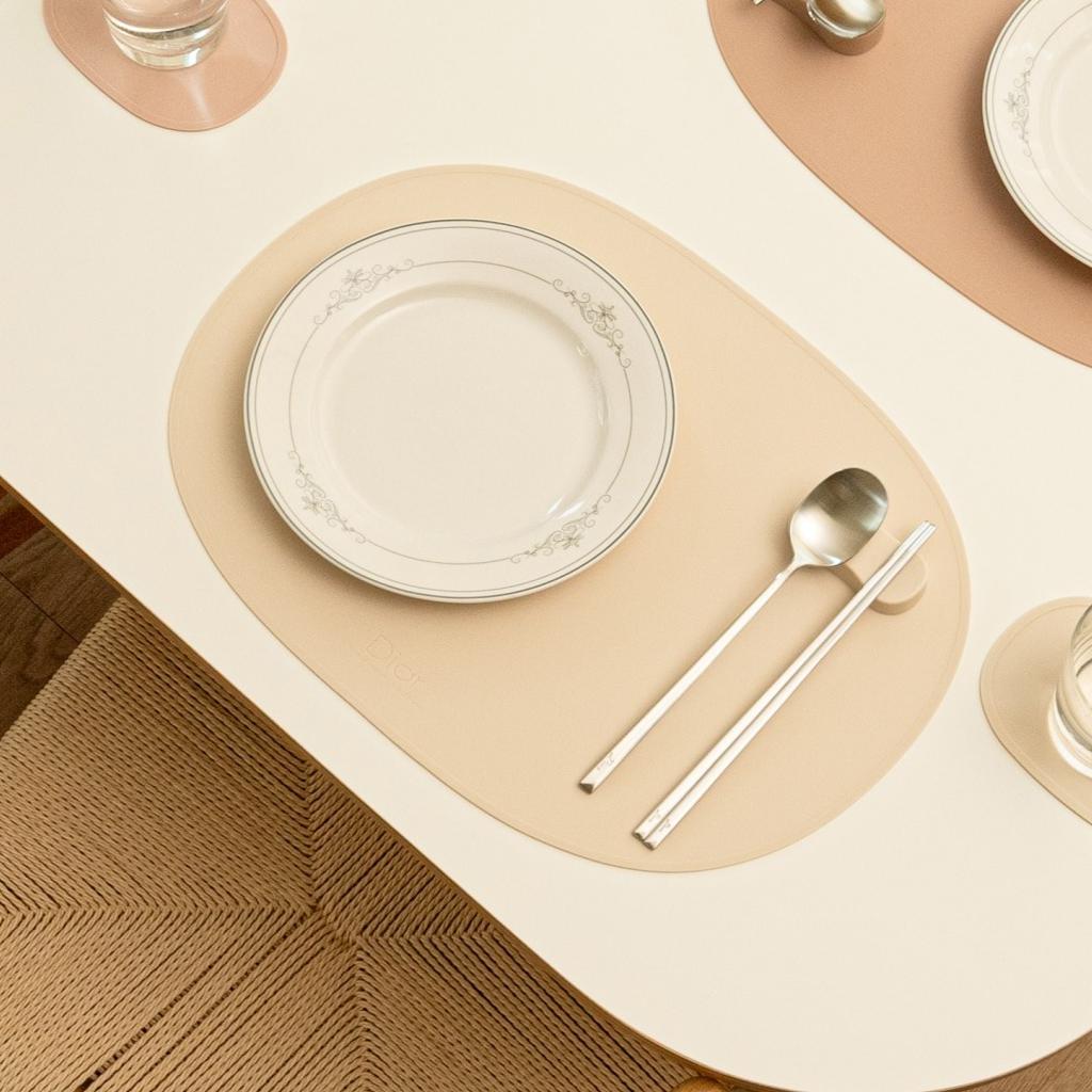 [MADE IN KOREA] Diar - Silicone Table Mat - Waterproof & Heat Resistant Dining Placemat (15 Colors)
