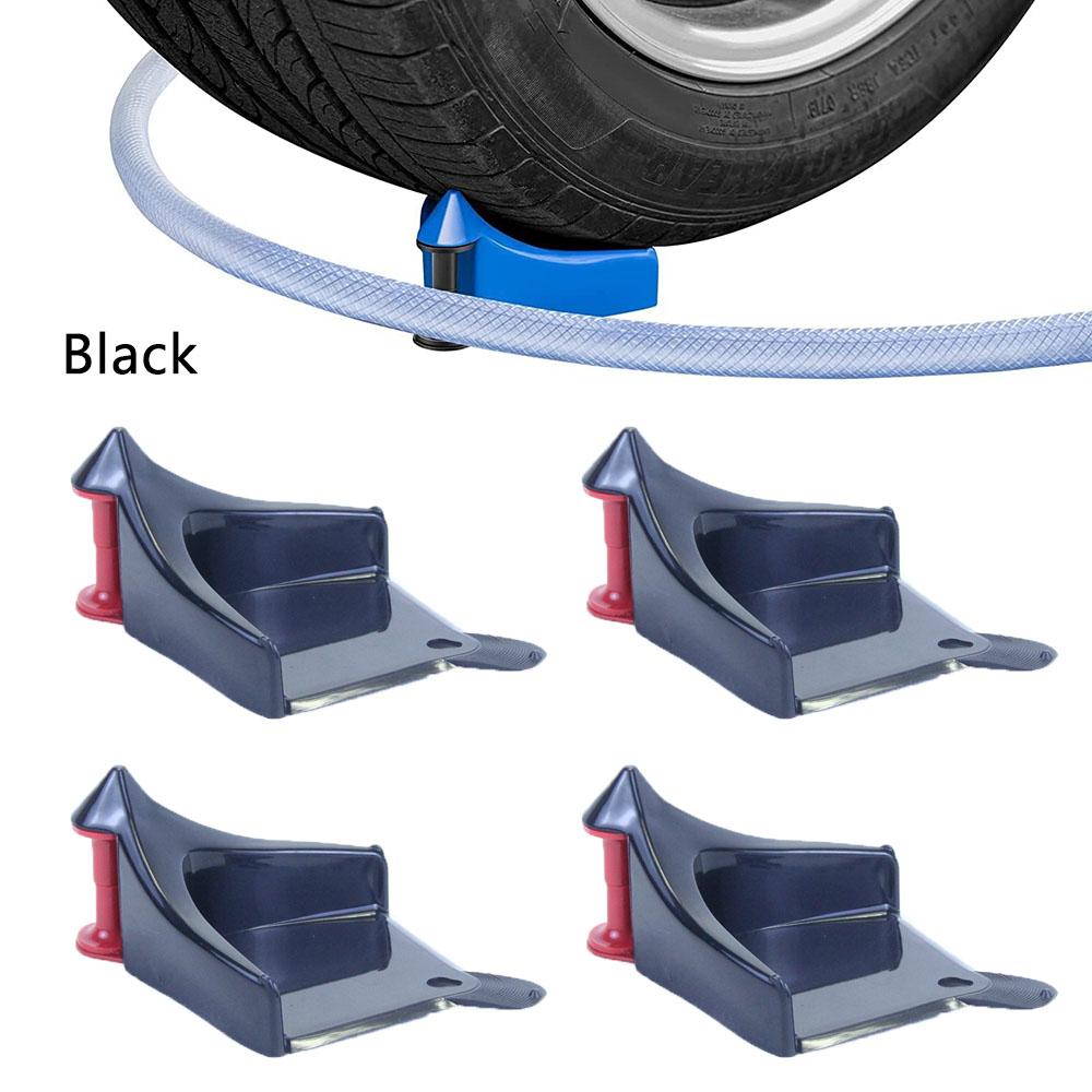 Новые 4 шт. Синие направляющие для шланга автомобиля предотвращают застревание шланга мойки высокого давления под колесами
