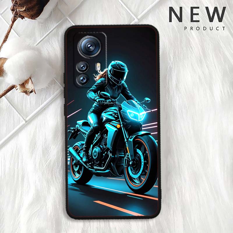 Модель Rider Cool Для Xiaomi Mi 15 14 13 13T 12 12T 12S 11 11i 11T Pro Ultra Lite 5G Черный Мягкий Чехол для Телефона