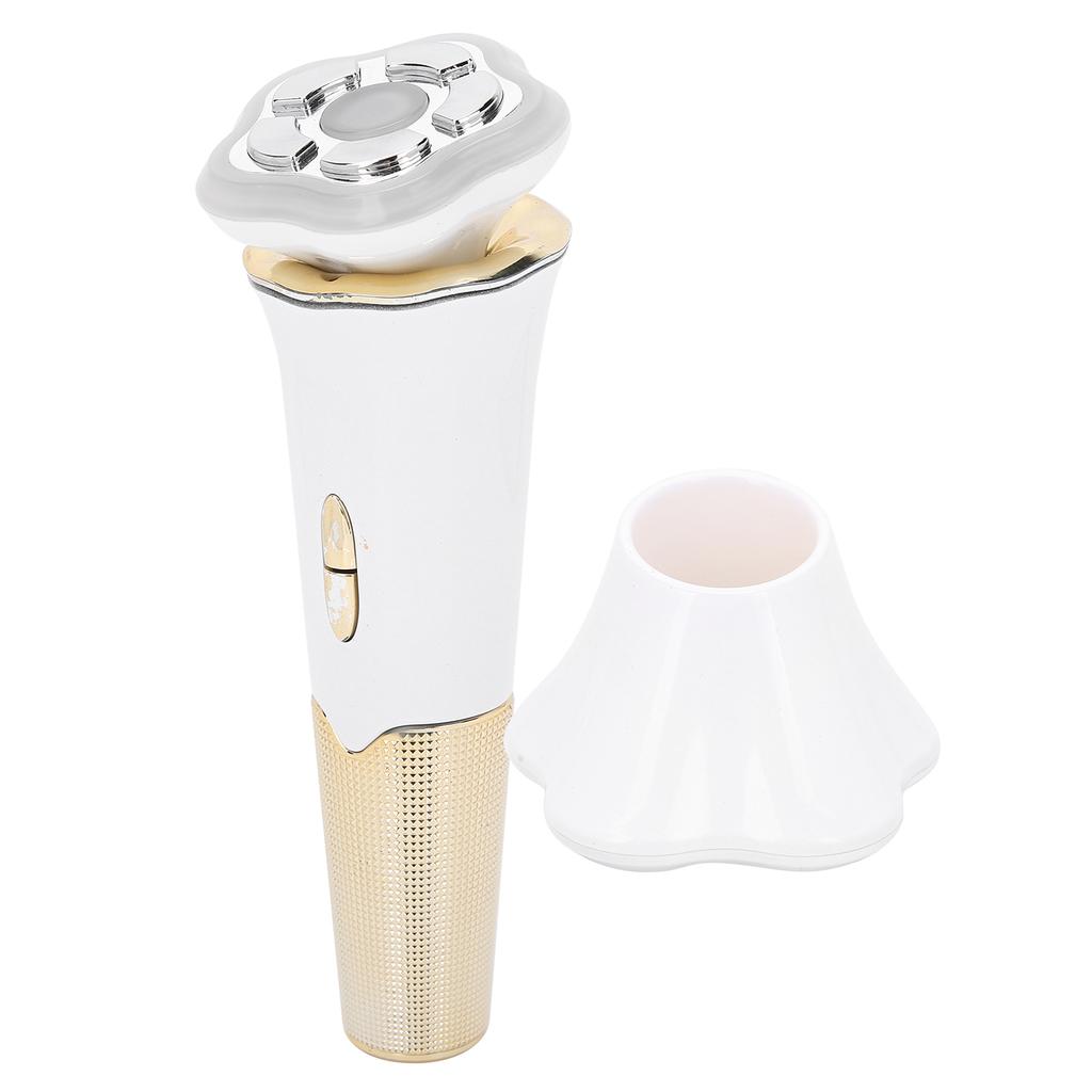 RF Beauty Machine LED Photon Skin Rejuvenation Micro Current Lifting Firming Massager(White Gold )