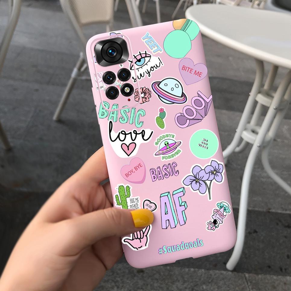 Стильный чехол для девочек для телефона Xiaomi Redmi Note 12 Pro Мягкий TPU чехол для Redmi Note 12 12s 4G note12 Pro Plus Pro+ 5G Чехол
