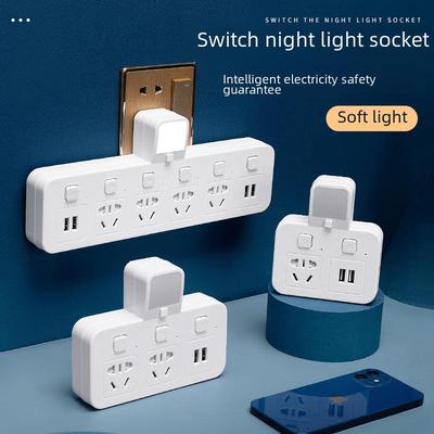 Беспроводная многофункциональная USB-розетка с ночником