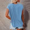 Футболка однотонная, свободная, женская, на одно плечо, с коротким рукавом, блузка для