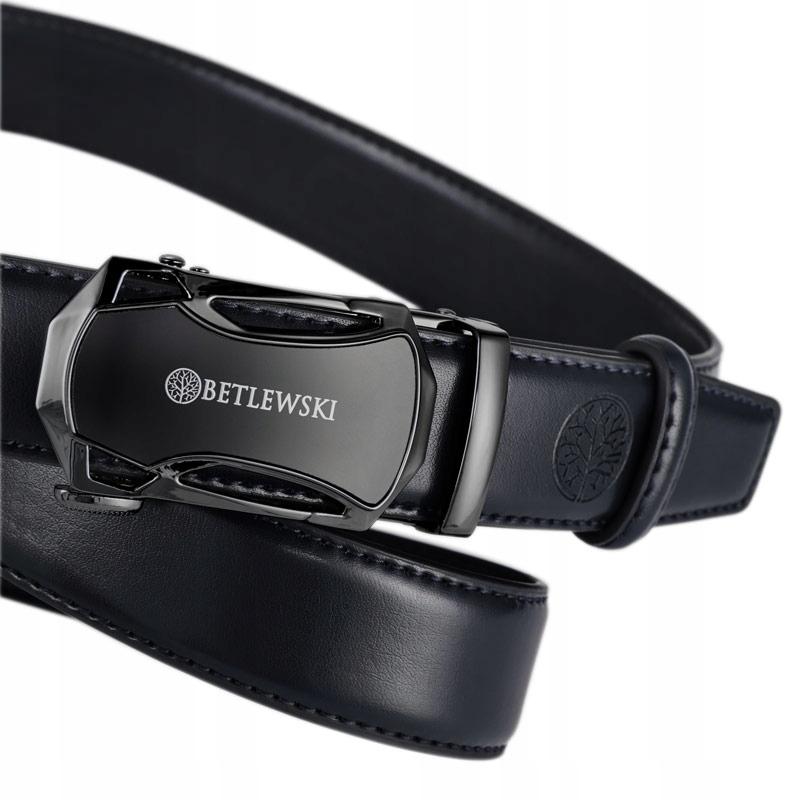 C30-CA NAVY BLUE 115 ELITE men' leather belt + CERTIFICATE