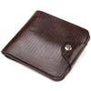 Элегантное Мужское портмоне в два сложения из натуральной фактурной кожи CANPELLINI Purse 21576 Коричневое