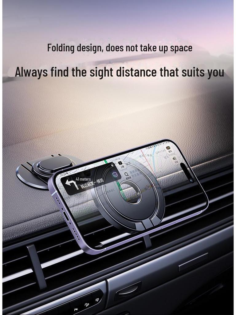Магнитный вращающийся автомобильный держатель для телефона MagSafe с сильным магнитом N52 для приборной панели