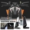 Motorcycle Modified Rearview Mirror Universal Scooter Motobike Accessories Rotating Adjustable Fixed Wing Handlebar Reflector