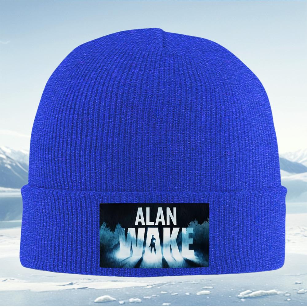 Game title man light darkness forest Men Women Unisex Knitted Hat Beanie Pullover Cap Winter Thermal Warm Christmas Outdoor Cycl