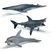 12 шт./набор Обновленные Имитированные Морские Животные Игрушка Модель Реалистичная Морская Жизнь Черепаха Кит Игрушки Для Детей Рождественские Подарки
