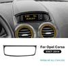 For Opel Corsa 2007 2008-2014 Carbon Center Time Screen Frame Anti Scratch Dashboard Interior Decor Upgrade Mod Car Accessories