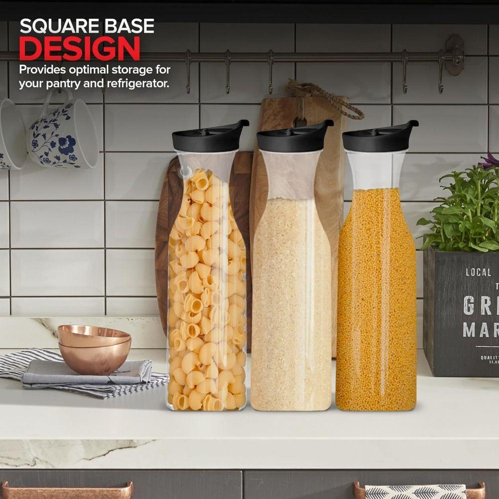 32OZ 1000ML Juice Carafe Plastic Juice Container High Quality Drink Pitchers  for Fridge