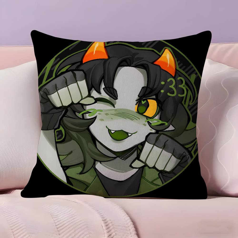 Anime HHomestuck Pillow Case Ultra Soft Skin Friendly Fabric Cloud Like Comfort Concealed Zipper