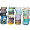 YUBX Oil Masking Landscape Pattern Washi Tape for Landscape DIY Gift and Decoration Painting-Style Tape, 24-Piece Set, Drawing, Crafts, Journals,