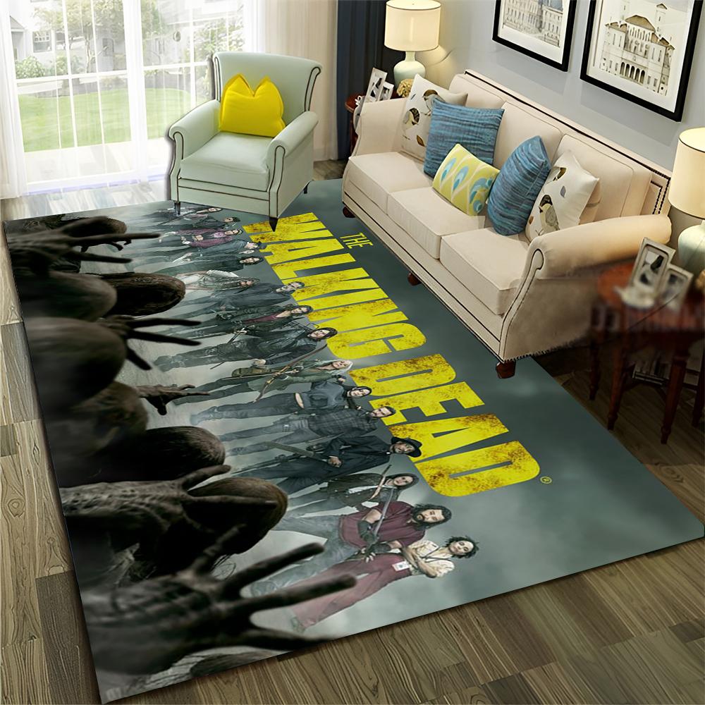 Ужасы ТВ Ходячие мертвецы TWD Ковер Коврик для дома Гостиная Спальня Диван Придверный коврик Декор, Коврик для игровой зоны ребенка Нескользящий коврик для пола