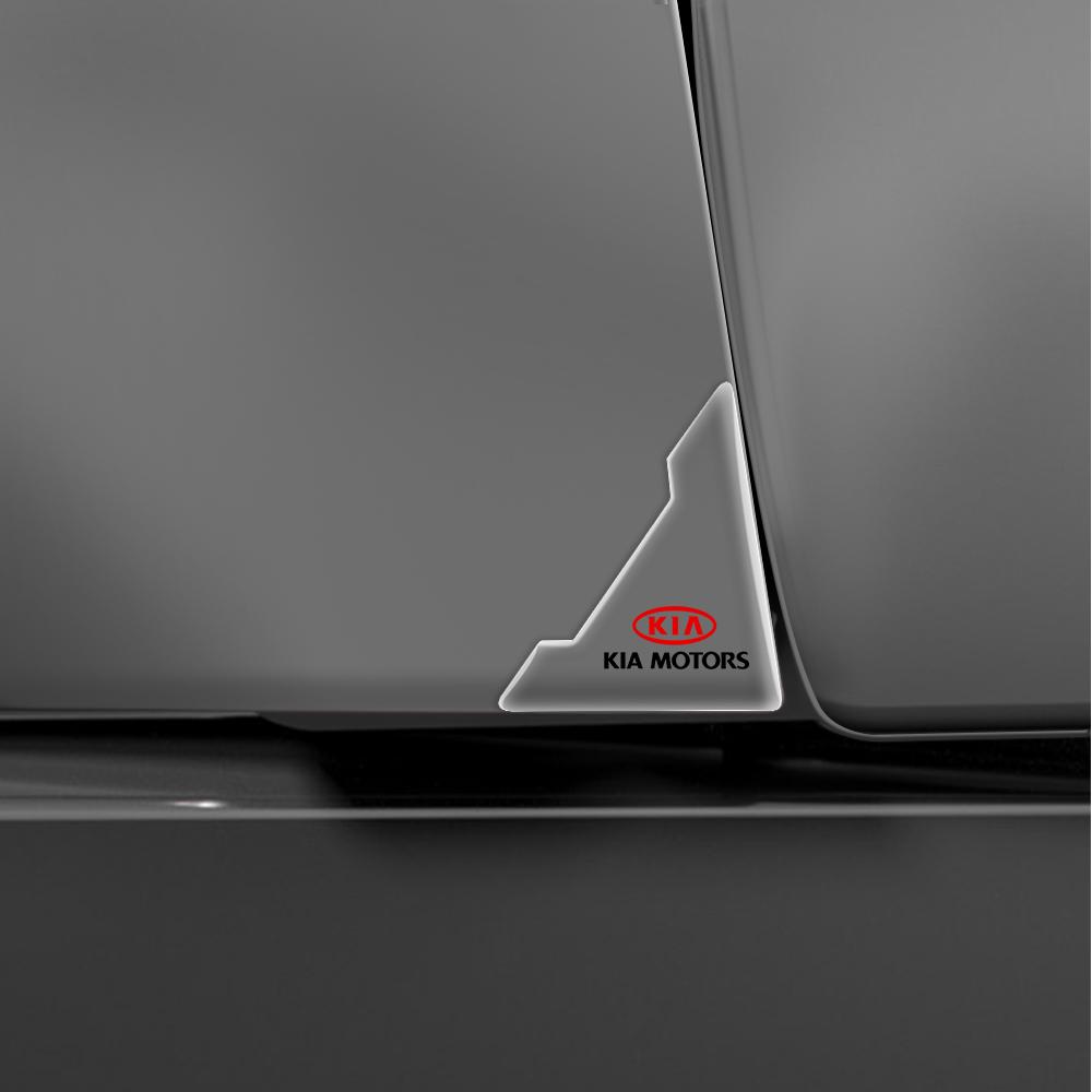 AABIU1 2/4Pcs Transparent Car Door Corner Stickers Auto Door Angle Edge Cover Anti-Scratch Decal For KIA Rio Ceed Sportage Cerato Soul