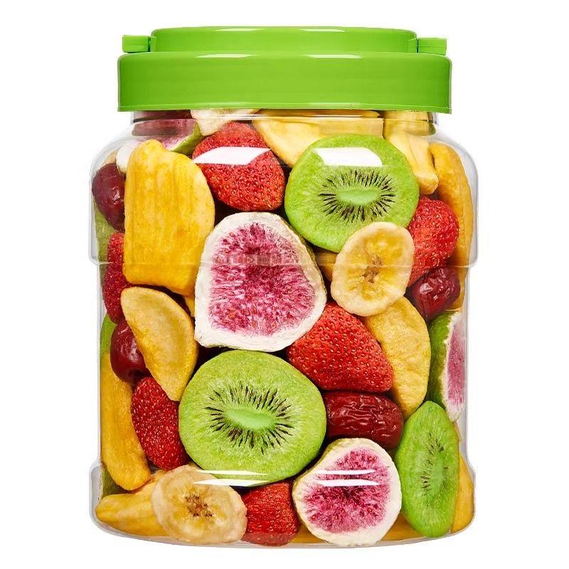 6 Kinds of fruits, Comprehensive fruit crisps, freeze-dried mixed fruits, dried fruits and vegetables, children's leisure snacks, canned 250g