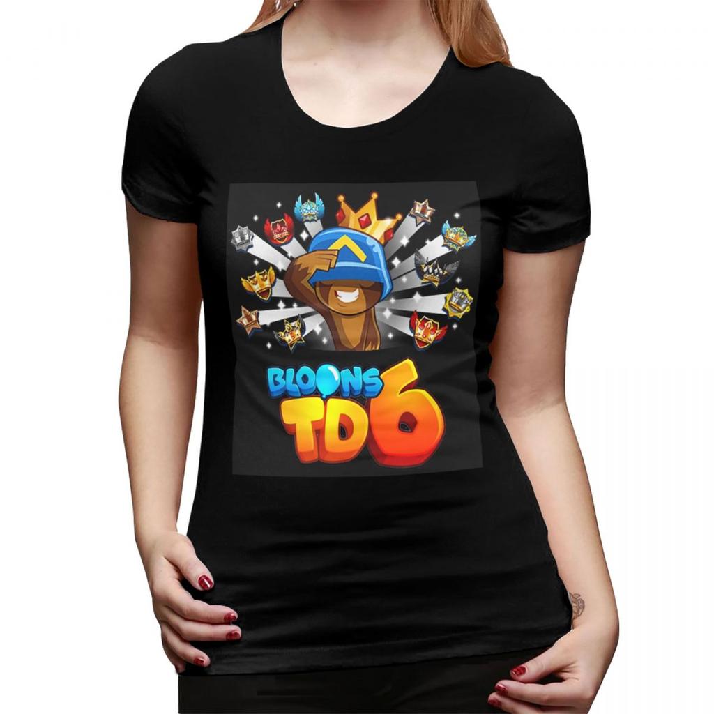 Bloons Td 6 For Kids TShirt for Women Crew Neck Streetwear T Shirts Womens Short Sleeve Summer Clothes Tops