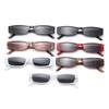 Vintage Trending Eyewear Small Rectangle Sunglasses Small Frame Retro Sun Glasses Narrow Sunglasses