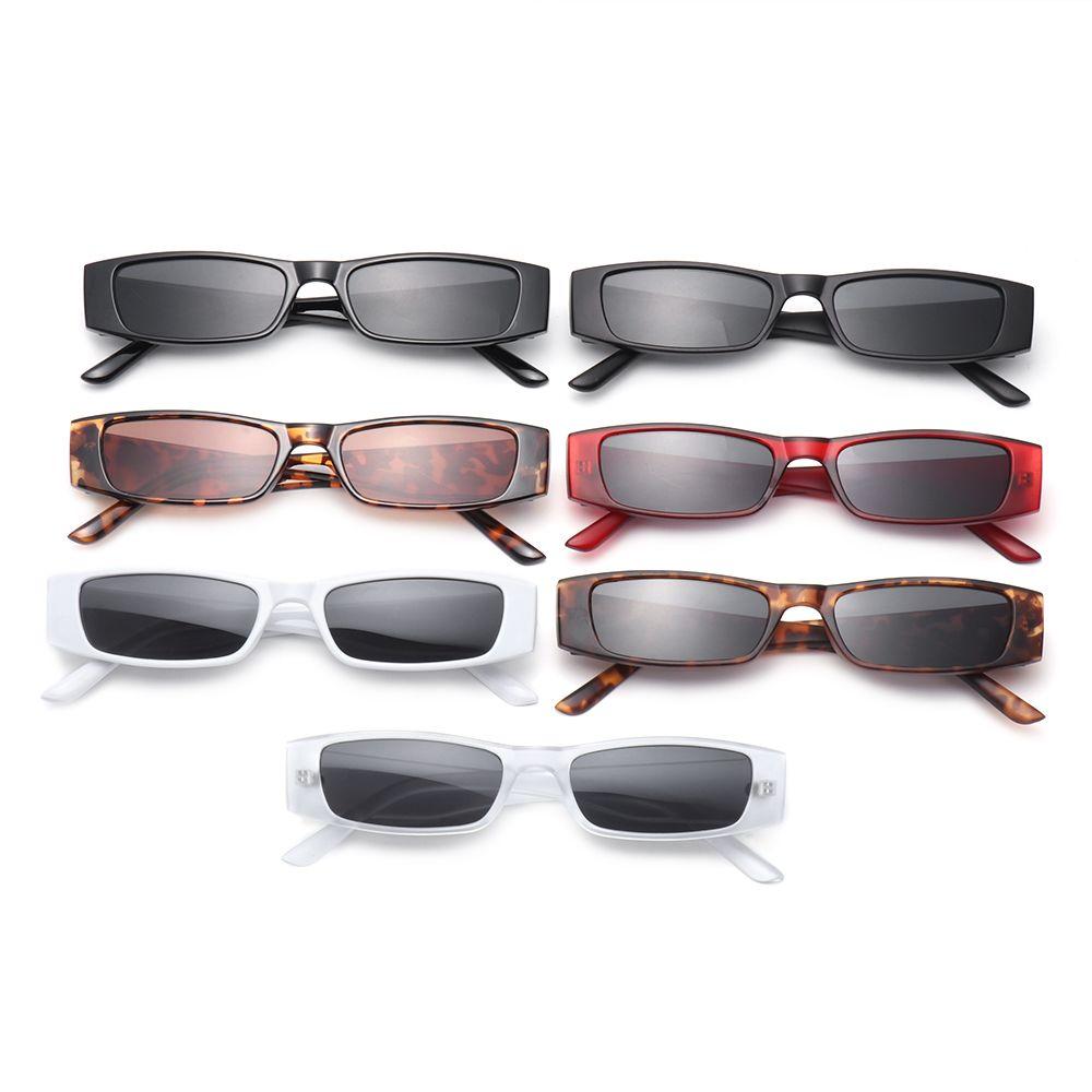 Vintage Trending Eyewear Small Rectangle Sunglasses Small Frame Retro Sun Glasses Narrow Sunglasses