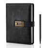 Diary With Lock, A5 Pu Leather Journal With Combination Lock Journal Password Protected Notebook With Pen Gif