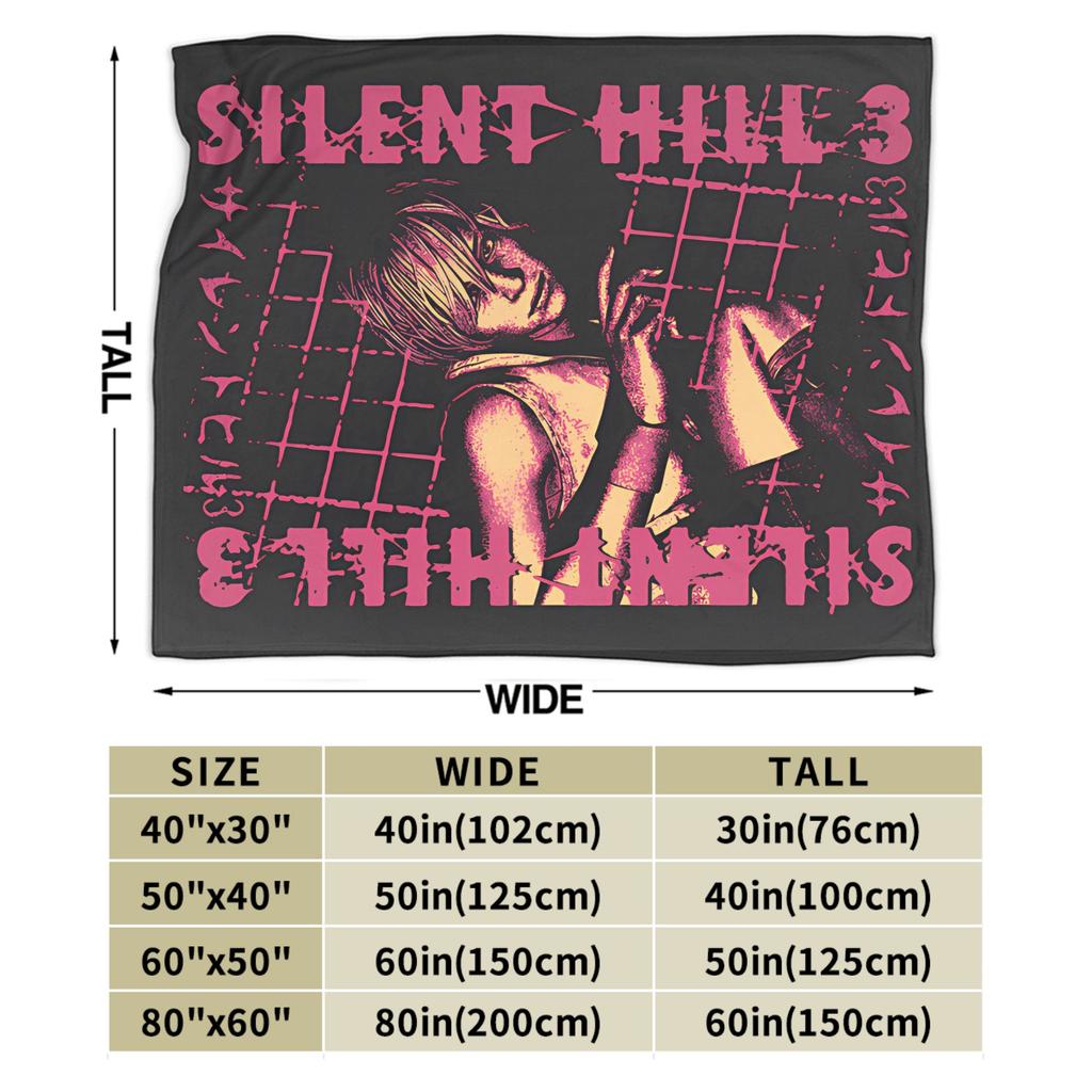 Теплое одеяло Девочки Мальчики Кемпинг Silent Hill Плед Рун Хизер Фланелевое Покрывало Для Спальни Забавное Покрытие для Дивана-Кровати