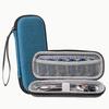 Retro Solid Color Shaver Storage Box With Zipper Closure And Handle, Pressure Resistant Travel Versatile Portable Carry Pouch
