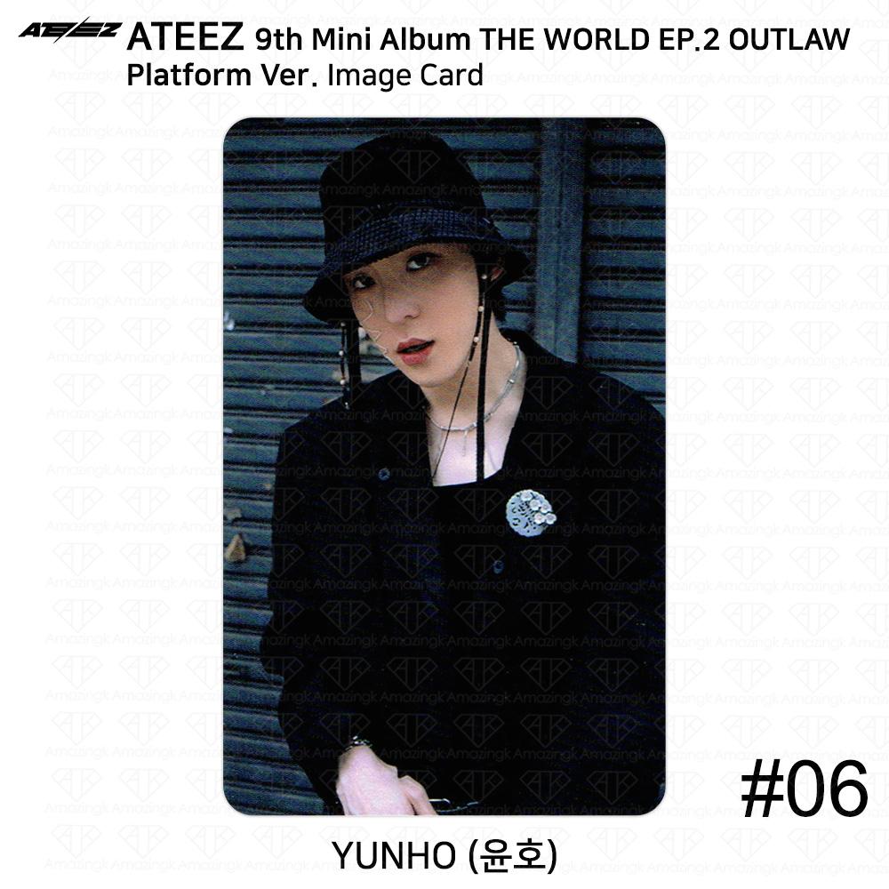 ATEEZ 9-й мини-альбом THE WORLD EP.2 OUTLAW Platform Ver QR Фотокарточка Изображение карты