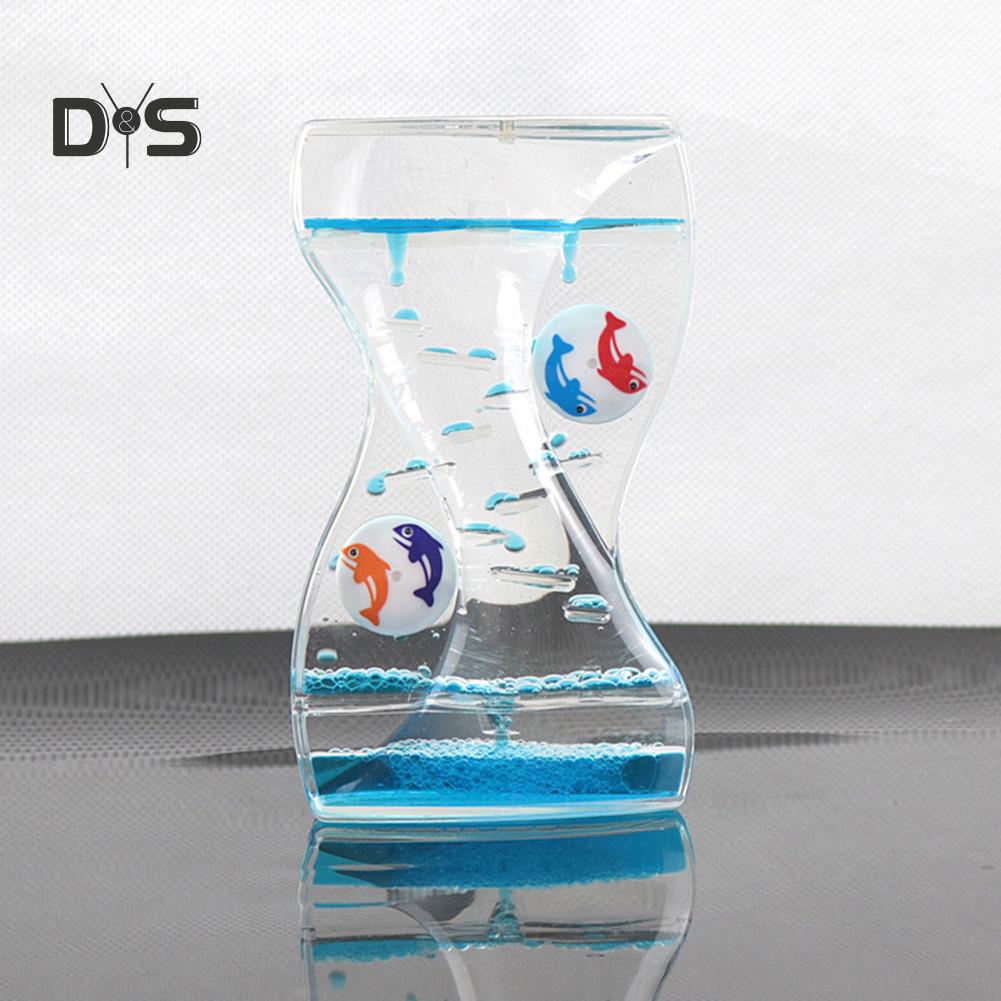 DYS домашний декор, движущиеся капельницы, масляные песочные часы, жидкий пузырьковый таймер, детский игрушечный стол