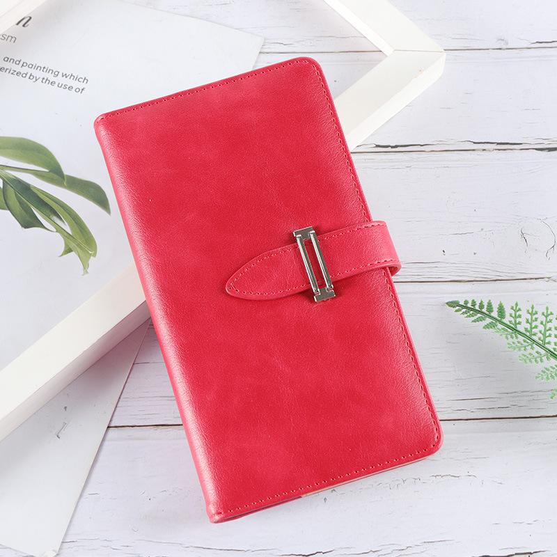 (можно выгравировать логотип) Карманный деловой блокнот формата А6, небольшой кожаный блокнот с пряжкой, студенческий дневник путешествий, справочник, книга записей встреч.