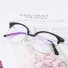 Классические прозрачные очки унисекс модные очки круглые очки в полуободковой оправе повседневные аксессуары для одежды плоские зеркальные очки
