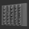 Высококачественная силиконовая форма для 3D-дизайна ногтей Создавайте очаровательные фигурки пельменей, булочек и суши